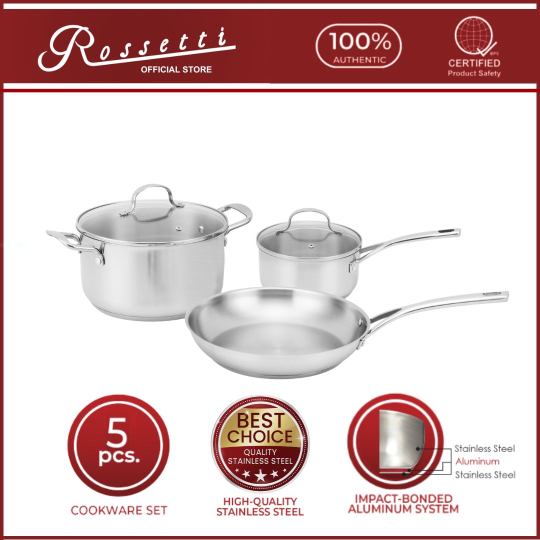 Rossetti Brianna Series 5-pieces Stainless Cookware Set R2450-05