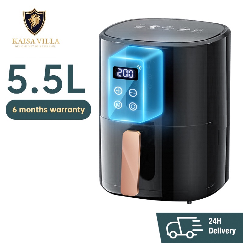 kaisa villa air fryer 6.5L Air fryer 4L Airfryer non stick frying pan Air Fryer 4.5L airfryer air fryer oven french fries 5.5L Air Fryer electric airfryer chicken air fryer on sale air fryer cooker Air fryer C6