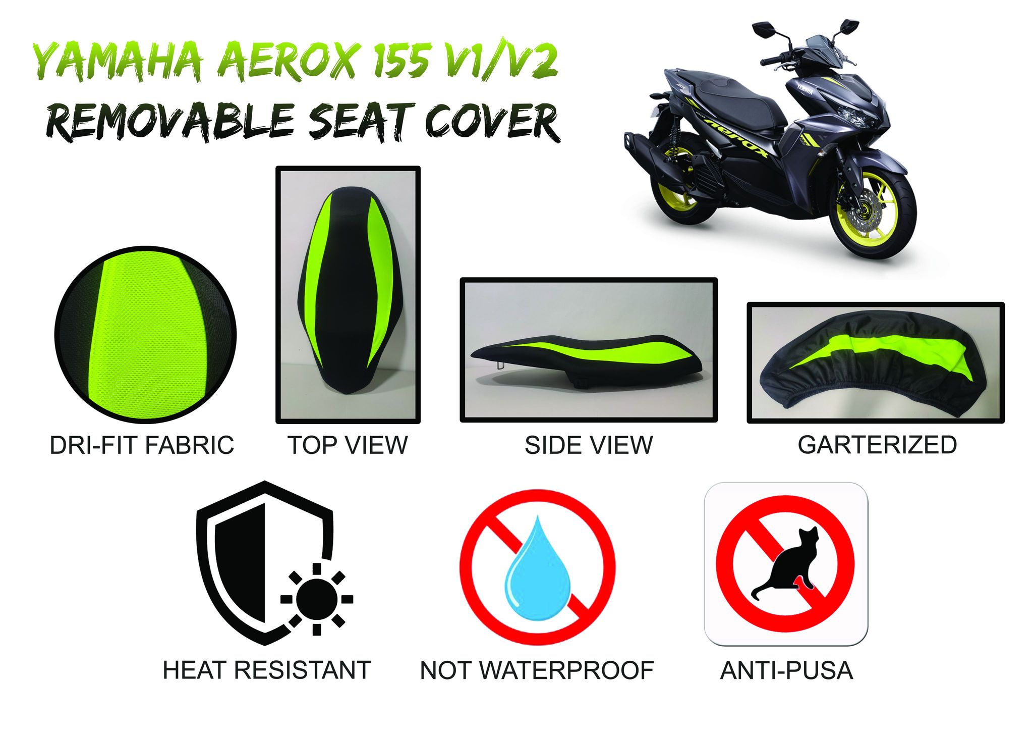 Shop Yamaha Aerox 155 Set Cover Design with great discounts and prices  online - Aug 2022 | Lazada Philippines