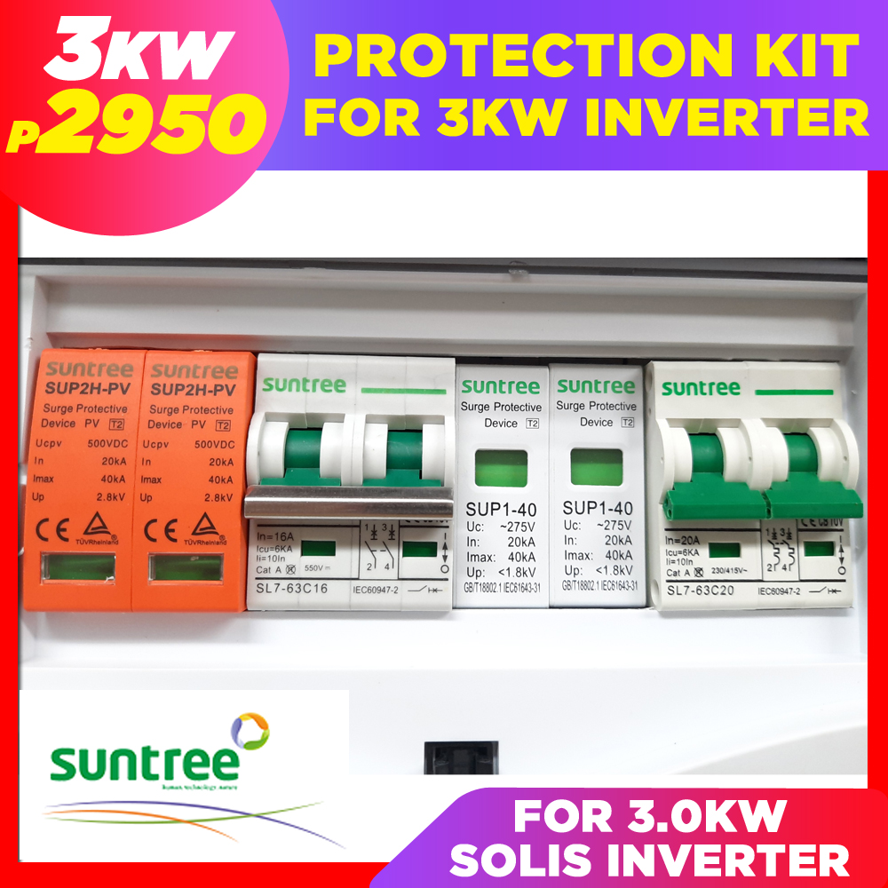 Suntree DC Breaker Surge Protection Kit for 3kw Inverter