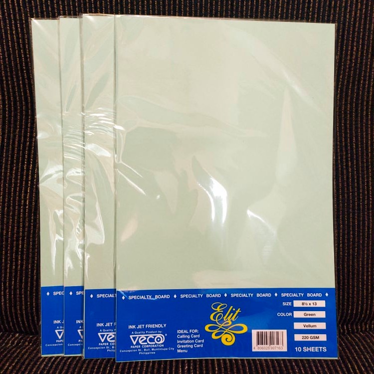 Veco Vellum Board Specialty Board By 2s By 10 Sheets Short A4