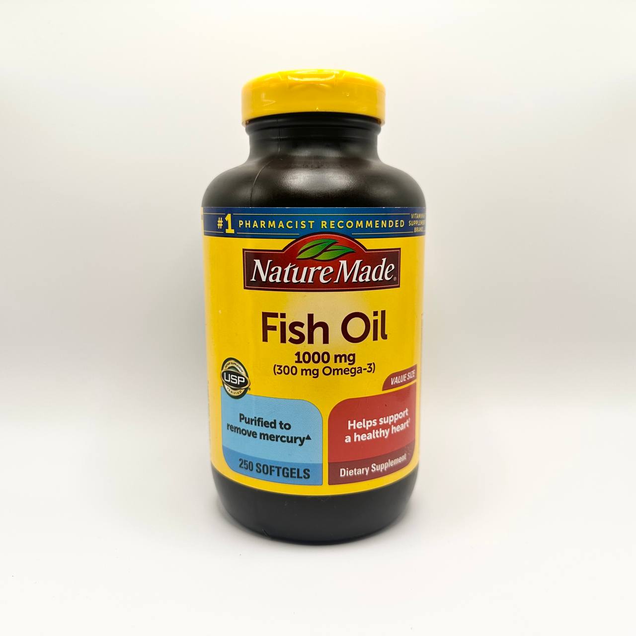 Nature Made Omega 3 Fish Oil 1200mg One Per Day Softgels, Fish Oil  Supplements, 290 Count