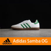 Adidas Samba OG White Green Low Top Training Shoes