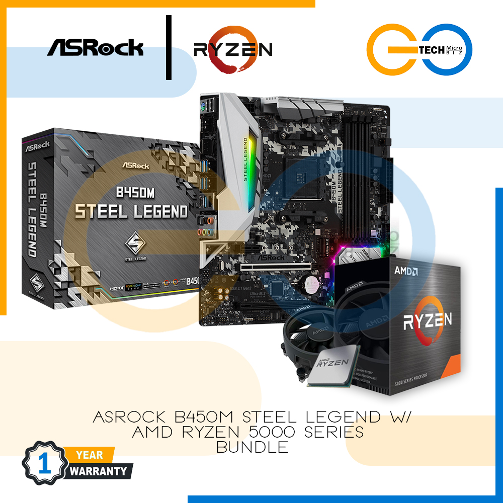 Amd ryzen 5 3600 best sale asrock b450 steel legend