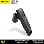 Awei N3 Bluetooth Earbuds with Noise Reduction and High Sound Quality