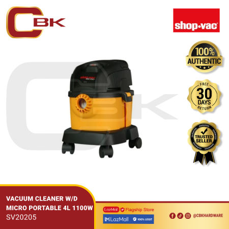 Shopvac Micro 4 Liters Wet and Dry Vacuum Cleaner .Handy and portable. Comes with 1 collection bag. Car vacuum