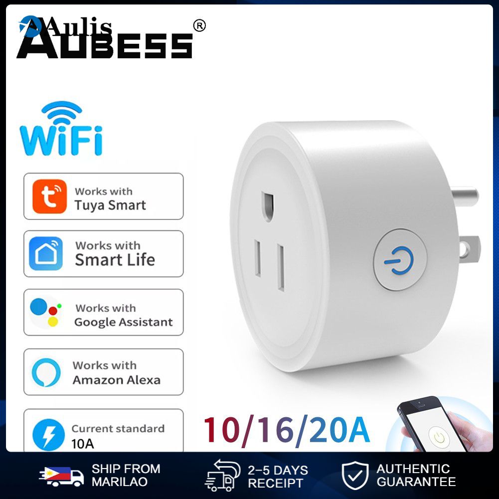 Tuya Smart Wifi Plug US Standard Wireless Outlet 10/16/20A Remote