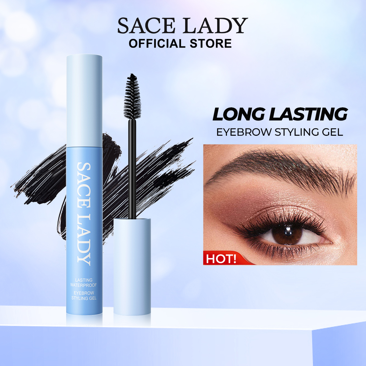 Discount on SACE LADY  shoes - SKU: SACE LADY Eyebrow Styling Gel Long Lasting Natural Brow Primer Waterproof Eyelash Primer Makeup