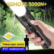 P50 Telescopic Zoom Rechargeable Tactical Flashlight by Strong Light
