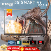 MegraHDR 55" 4K UHD Smart TV with Android 11