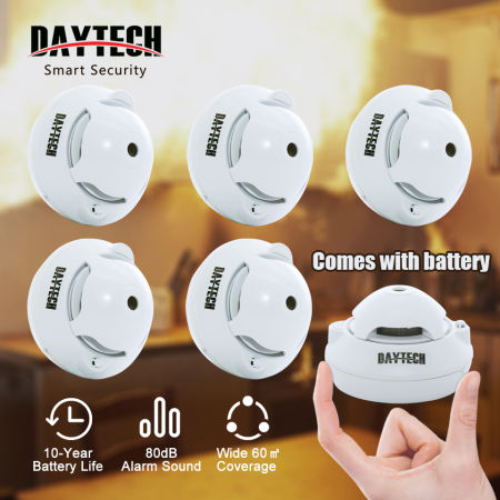 DAYTECH Smoke Detector - 10 Year Battery Operated Fire Alarm
