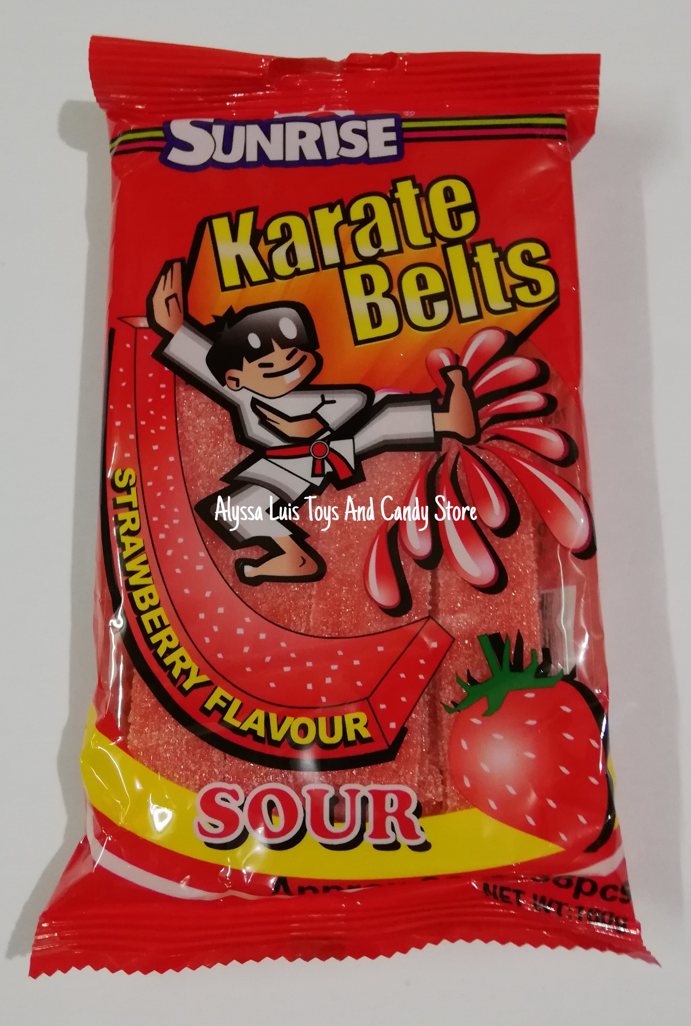 Strawberry Karate Belts 38pcs /Gummy Candies /Gummy Sweets