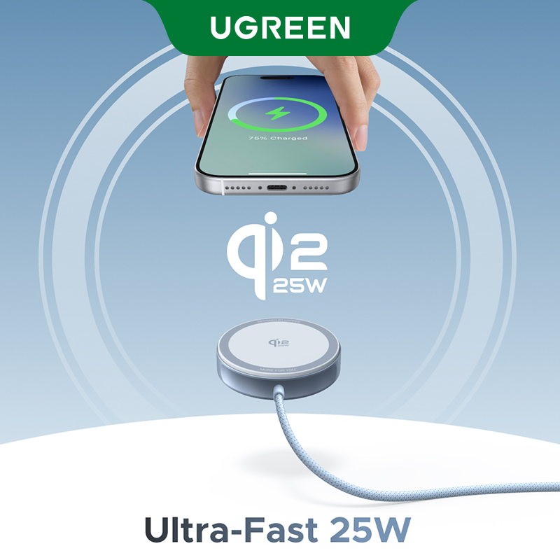 Product photo of UGREEN MagFlow Qi2 25W Magnetic Charger from its Lazada listing
