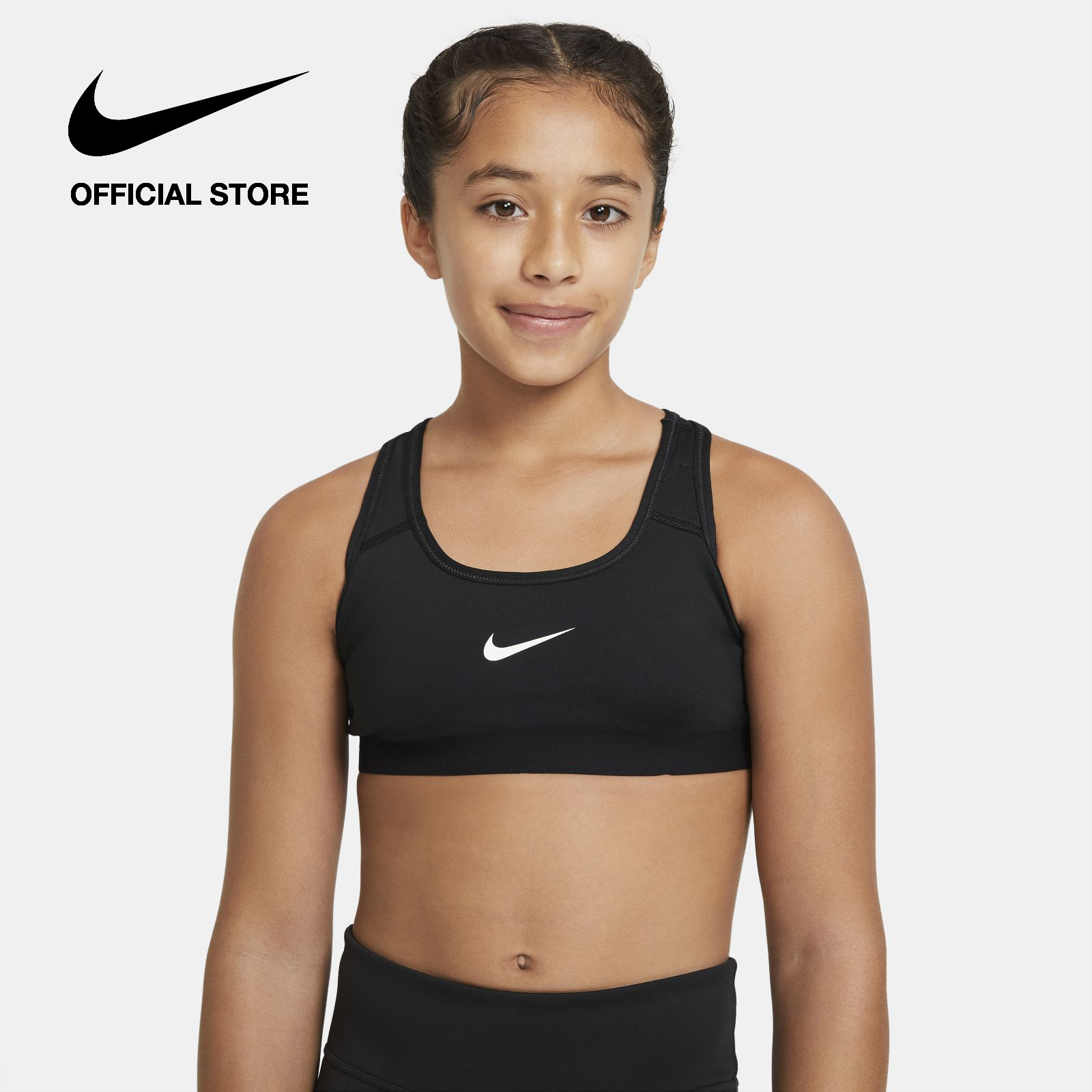 Nike Dri-FIT Kids' Alate All U Big Kids' (Girls') Sports Bra - Particle  Beige