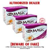 Ksa Magic Kojic Glutathione Placenta Soap Set of 3