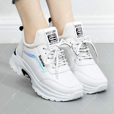 Lft New Korean fashion shoes women's sports shoes all-match breathable sneakers （add one size）