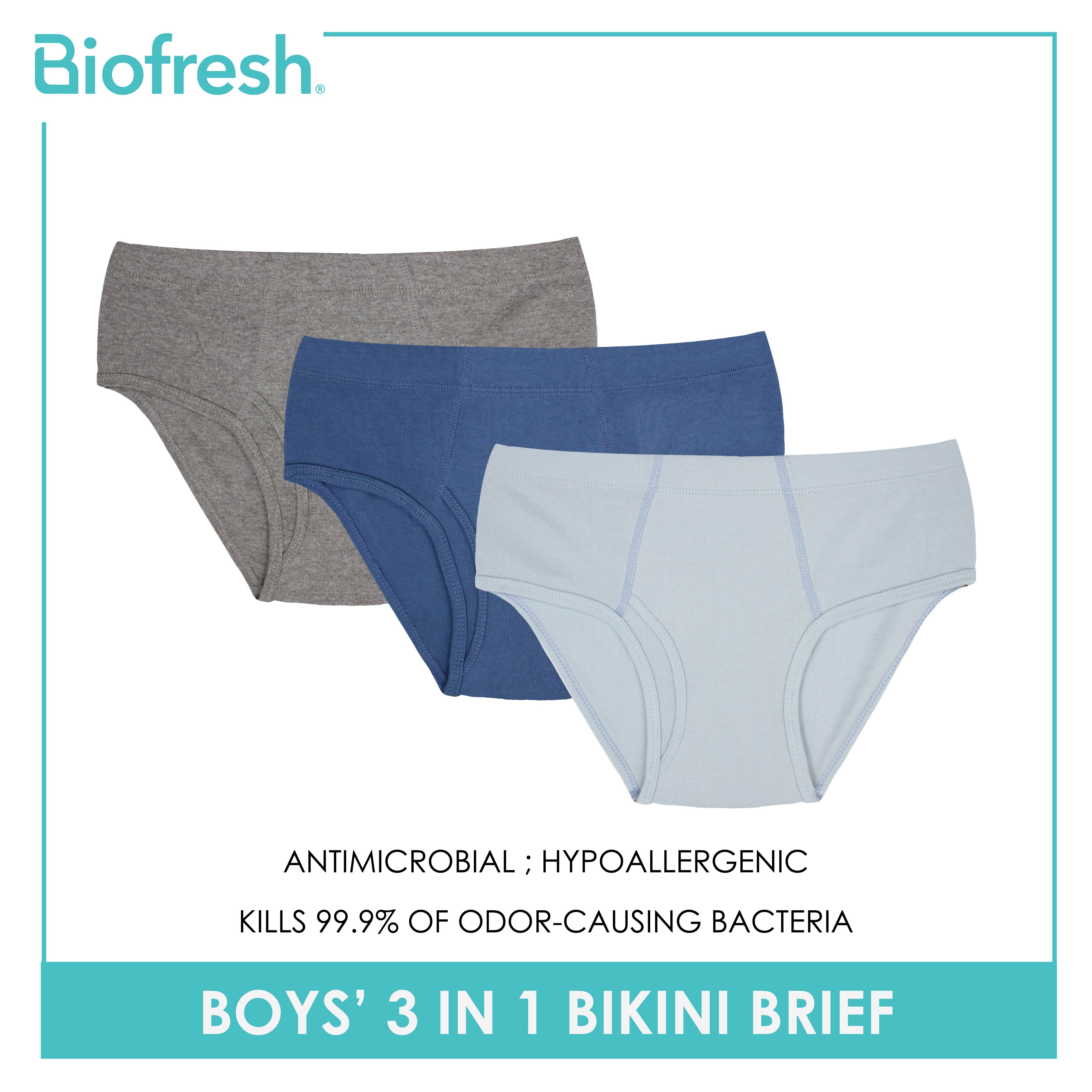 Biofresh Men's Antimicrobial Cotton Bikini Brief 3 pieces in a pack UMBSG1
