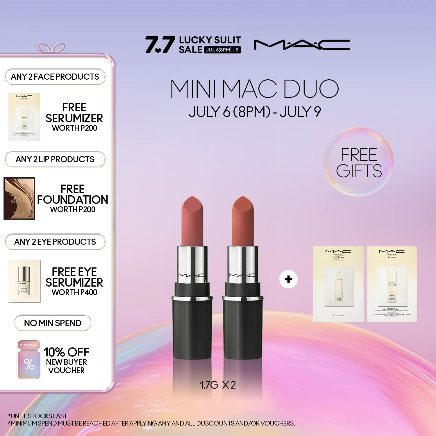 Discount on M·A·C  shoes - SKU: 【20% OFF】MAC MINI MACXIMAL Silky Matte Lipstick 1.7g x 2 • full coverage matte lipstick with 12 HR c