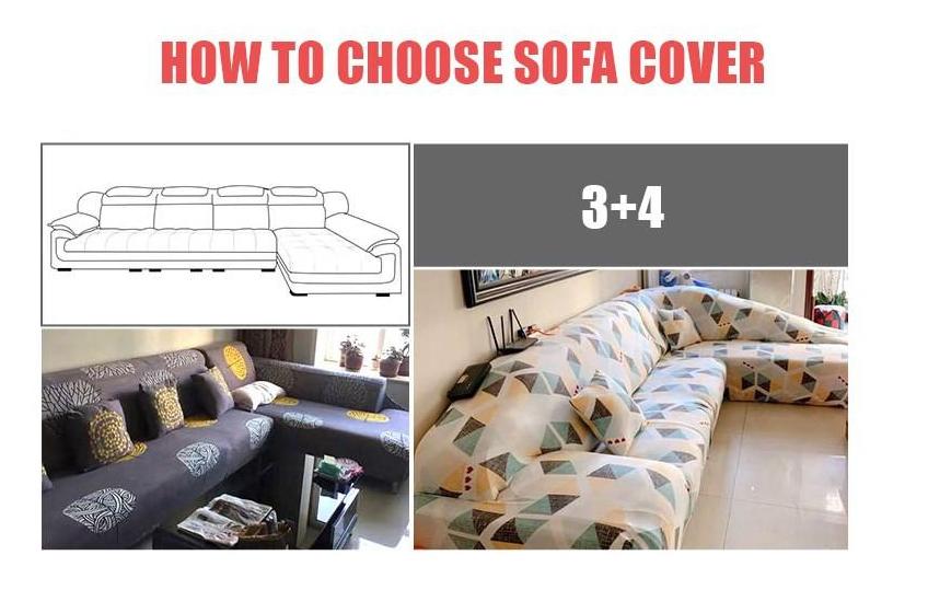 Yo Fun 1 2 3 Seater Full Sofa Cover With Elastic Skirt L Shape