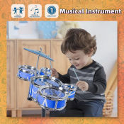 Kids Jazz Drum Set - Musical Instrument for Ages 3+