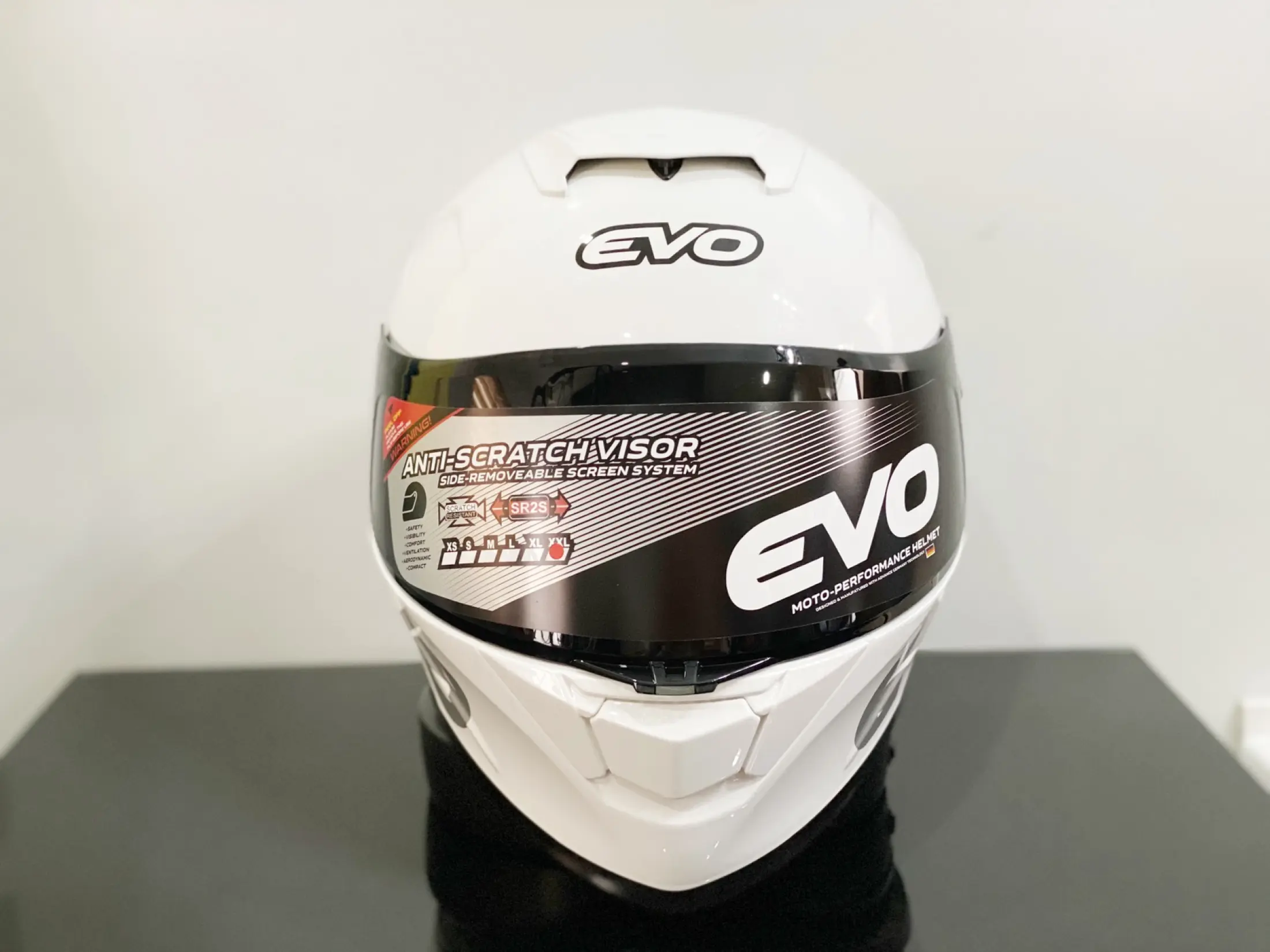 Evo Gt Pro Pearl White Full Face Helmet Lazada Ph