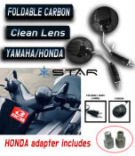 Foldable Carbon Side Mirror Universal for Yamaha and Honda