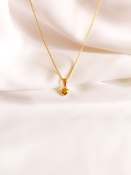 14k Gold Plated Mini Heart Pendant Necklace for Women