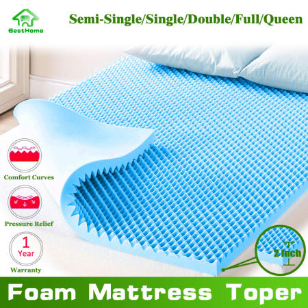 Egg Crate Foam Mattress Topper - Back Care Solution