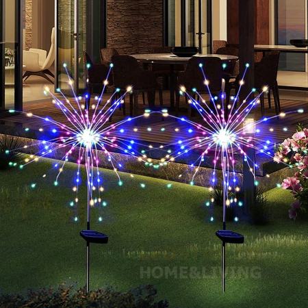 Waterproof LED Firework Solar Garden Lights for Outdoor Decoration (Brand Optional)