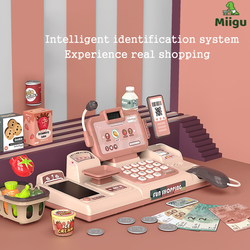 Miigu Baby Supermarket Cash Register Toy with Scanner and Microphone