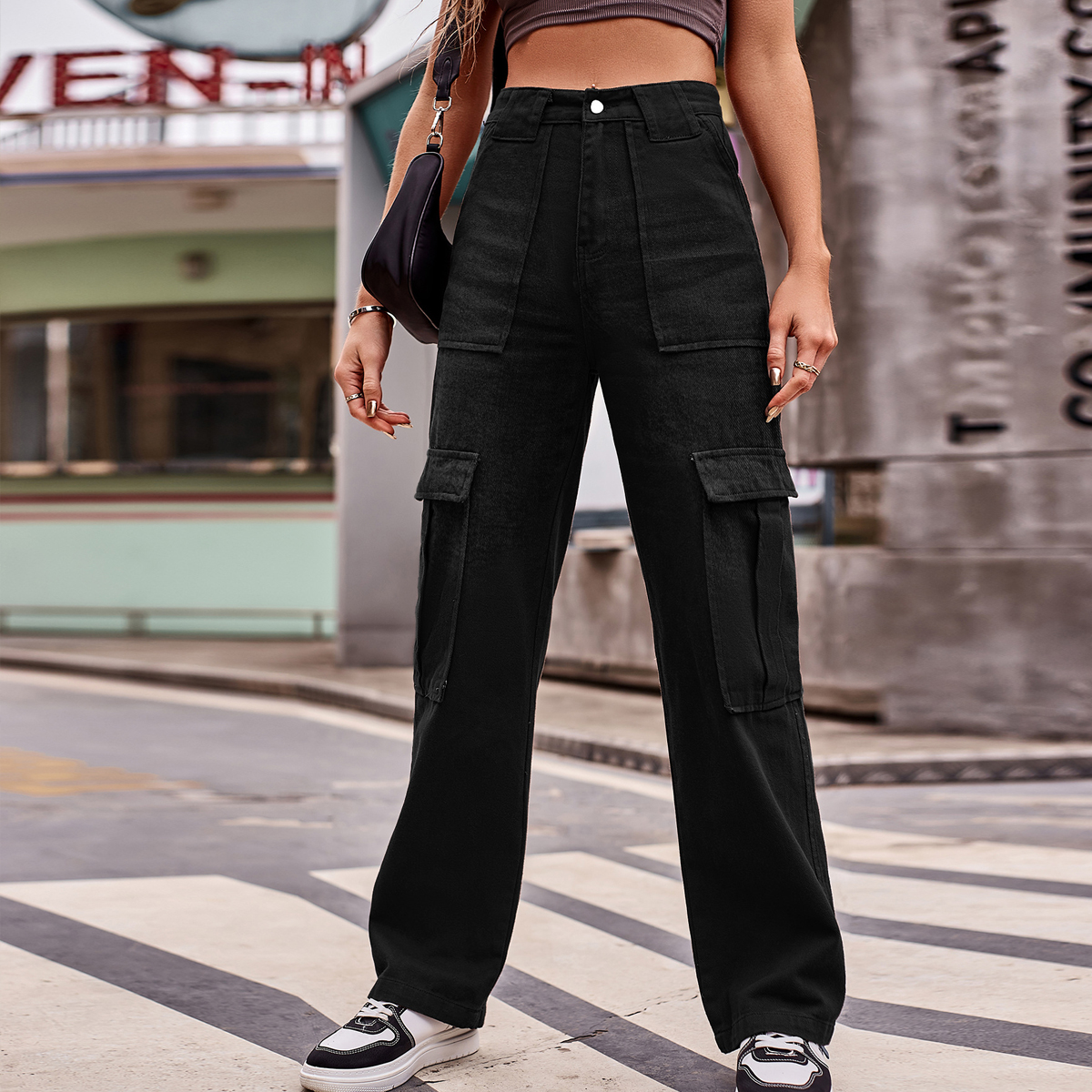 High Waisted Cargo Pants With Belt  Shop Whats New at Papaya Clothing