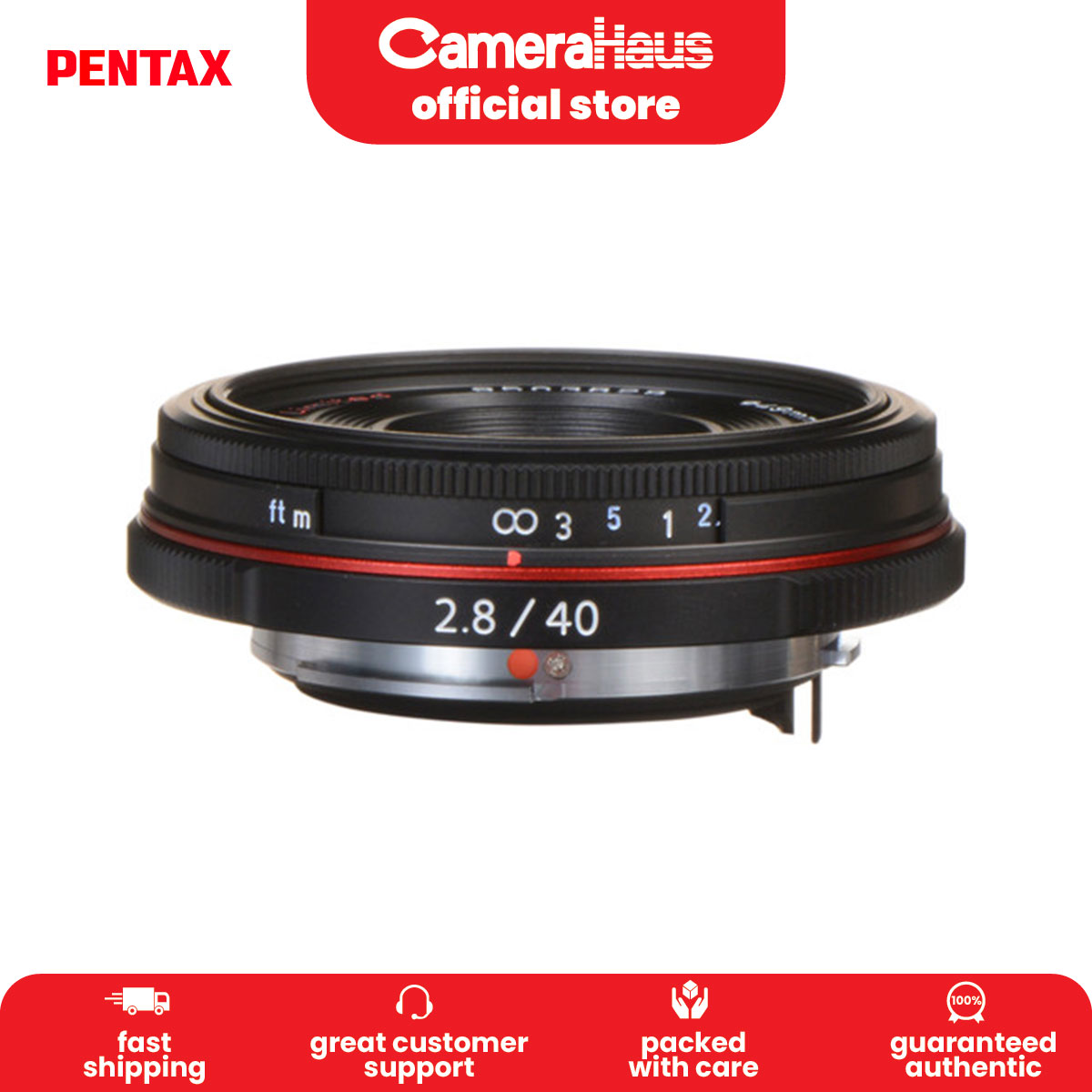 【動確/良品】PENTAX DA SMC 40mm F2.8 Limited HD PENTAX DA 40mm F2.8 Limited - Ricoh