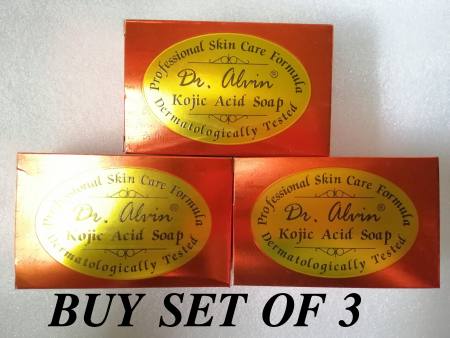 Professional Skin Care Formula Dr. Alvin Kojic Soap set of 3