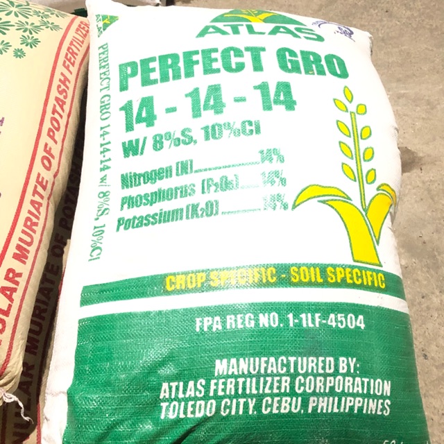 Atlas Perfect Gro Complete 14 14 14 Soil Fertilizer Lazada Ph