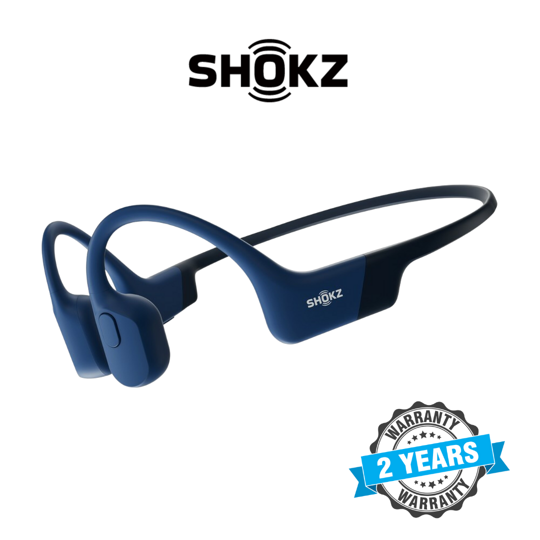 Shokz Openrun Blue Bone Conduction Open-Ear Headphones