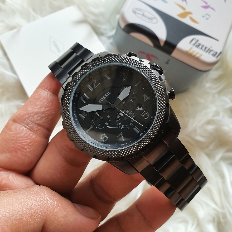 stainless steel watch