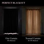 Blackout Curtain for Living Room/Bedroom Window Treatment - 