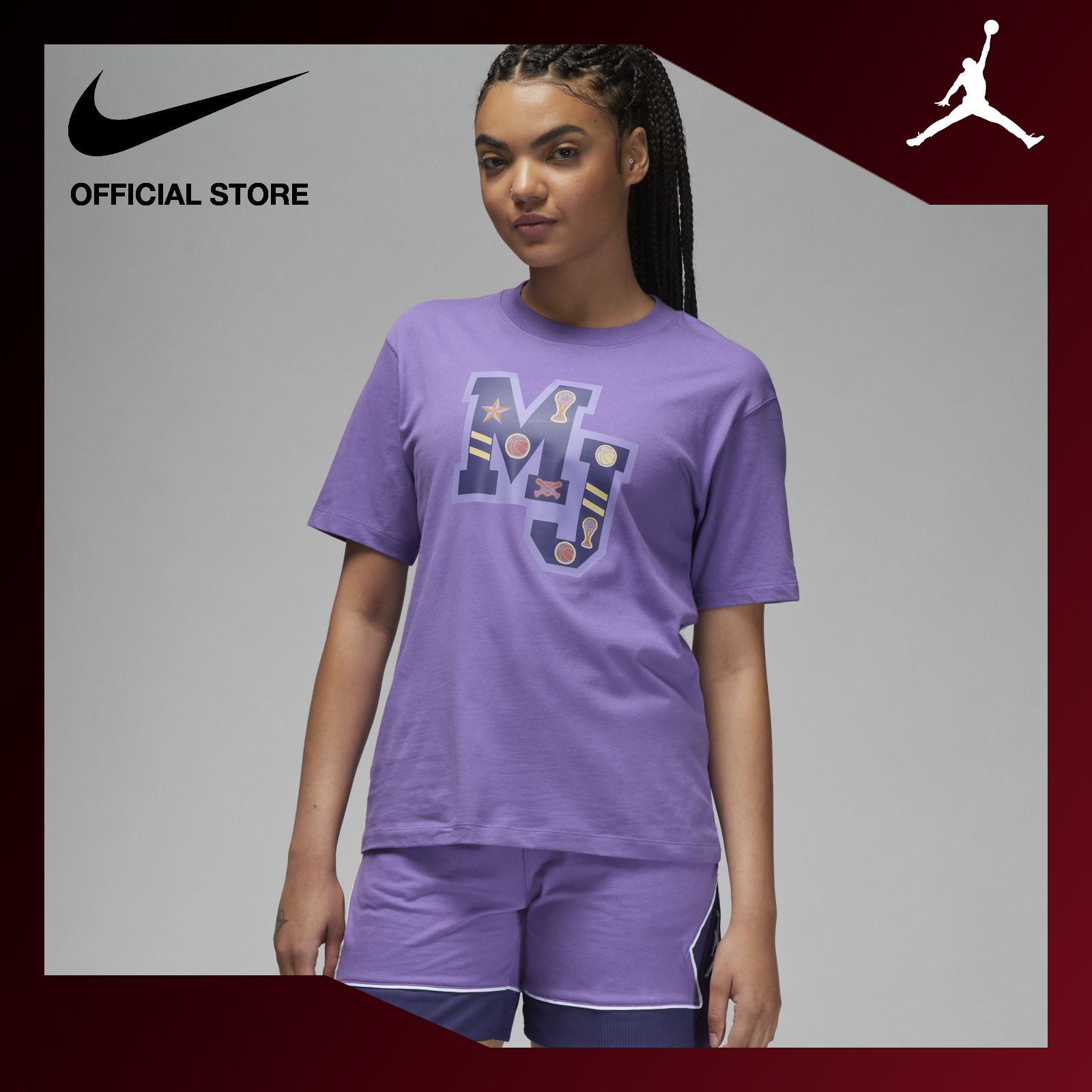 Jordan Women's Graphic Girlfriend Long Sleeve T-Shirt - Sky J