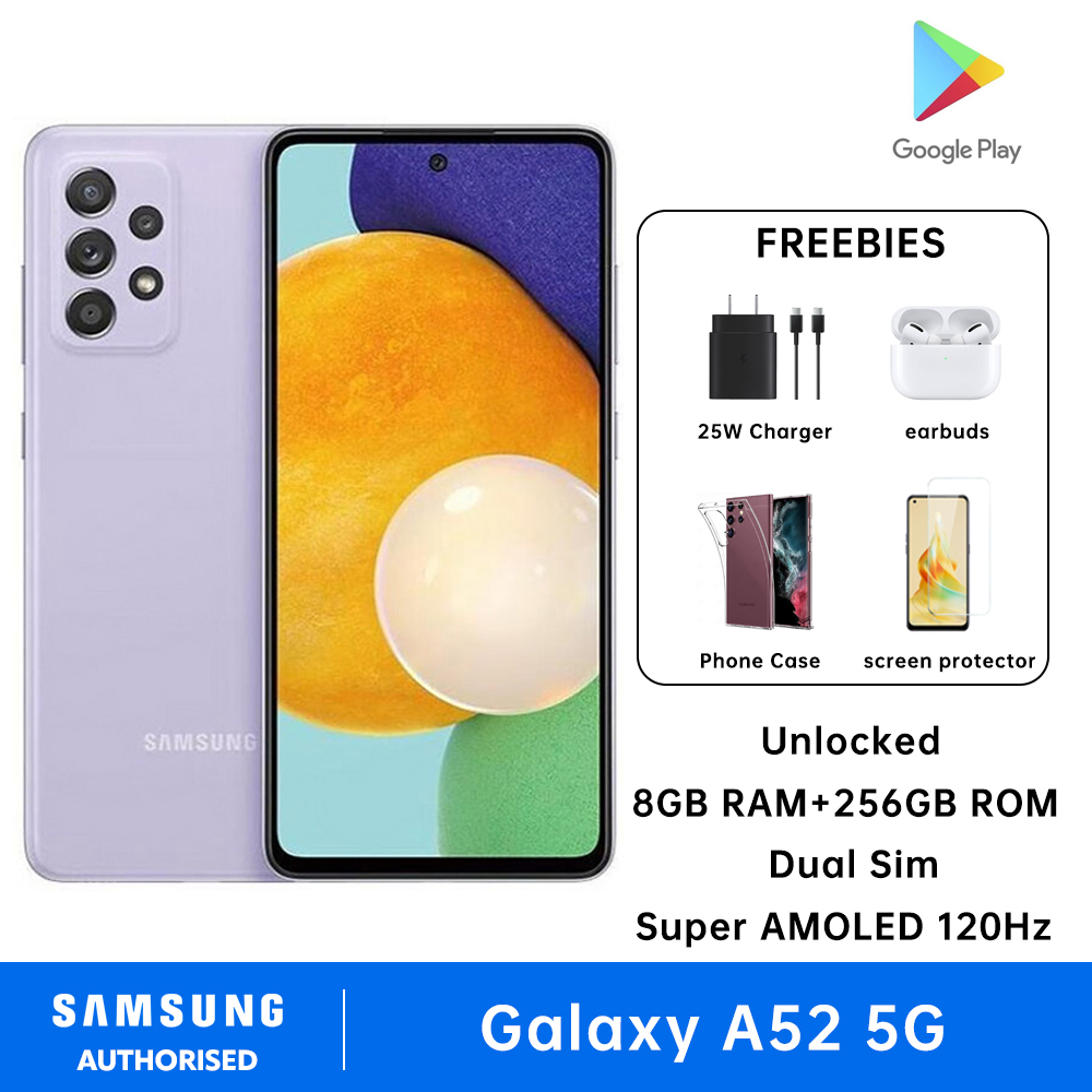 Samsung Galaxy A52 5G Smartphone Dual Sim 8GB RAM + 256GB ROM Support MicroSDXC Factory Unlocked Super AMOLED 120Hz Long Battery Life Cell Phone - Image 3