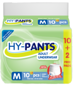 Hy-pants Adult Underwear Medium - 1 Pack of 10 Pads