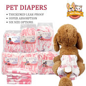 Pet Dog Diaper 12pcs/pack - Disposable Diapers for Female Dogs&Cats