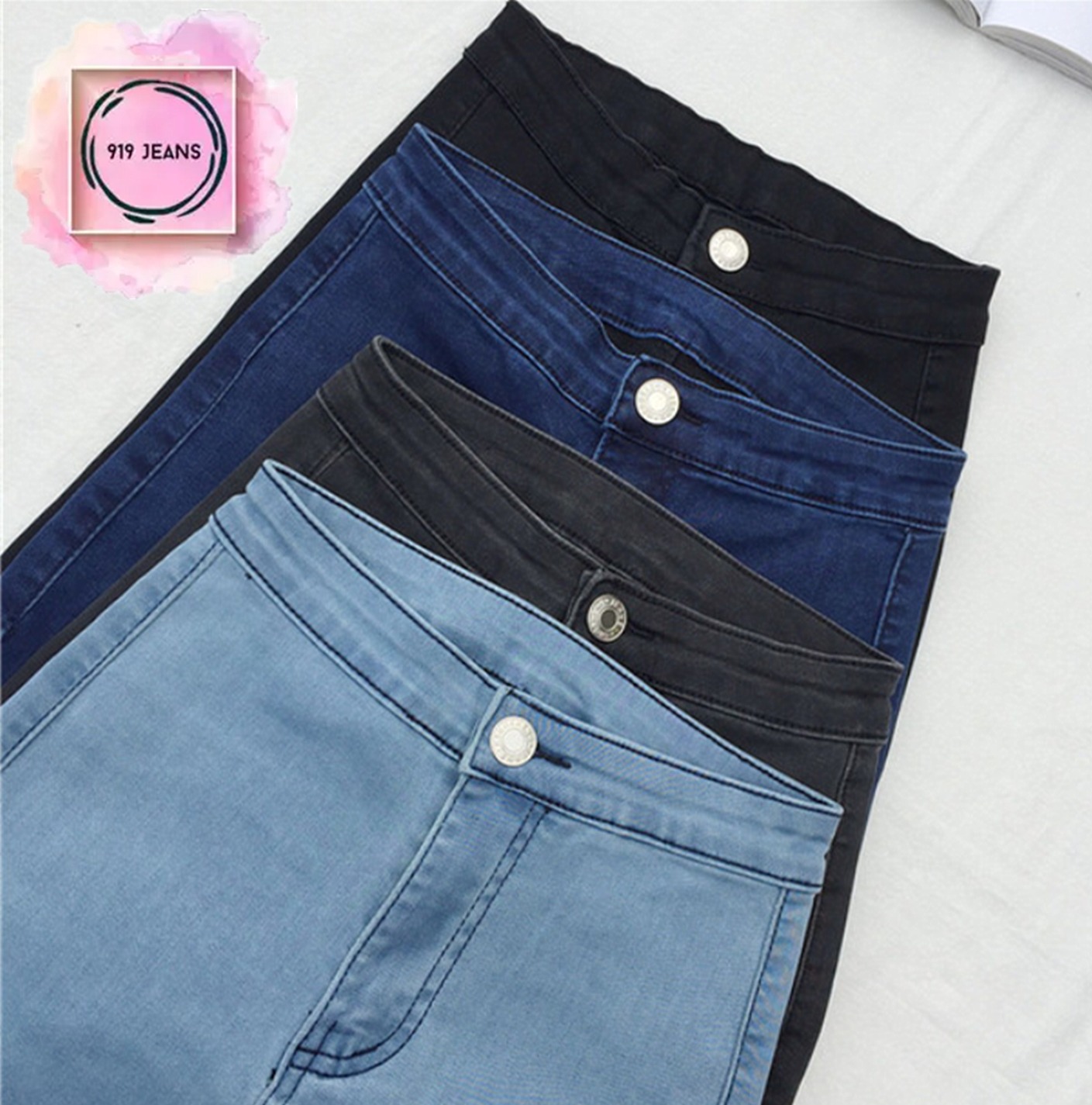 ONEME#COD 3 buttons High waist Skinny Pants For Women Denim Jeans Korean  Pants Maong Pants Ladies Jeans Slim Fit Jeans Good Quality