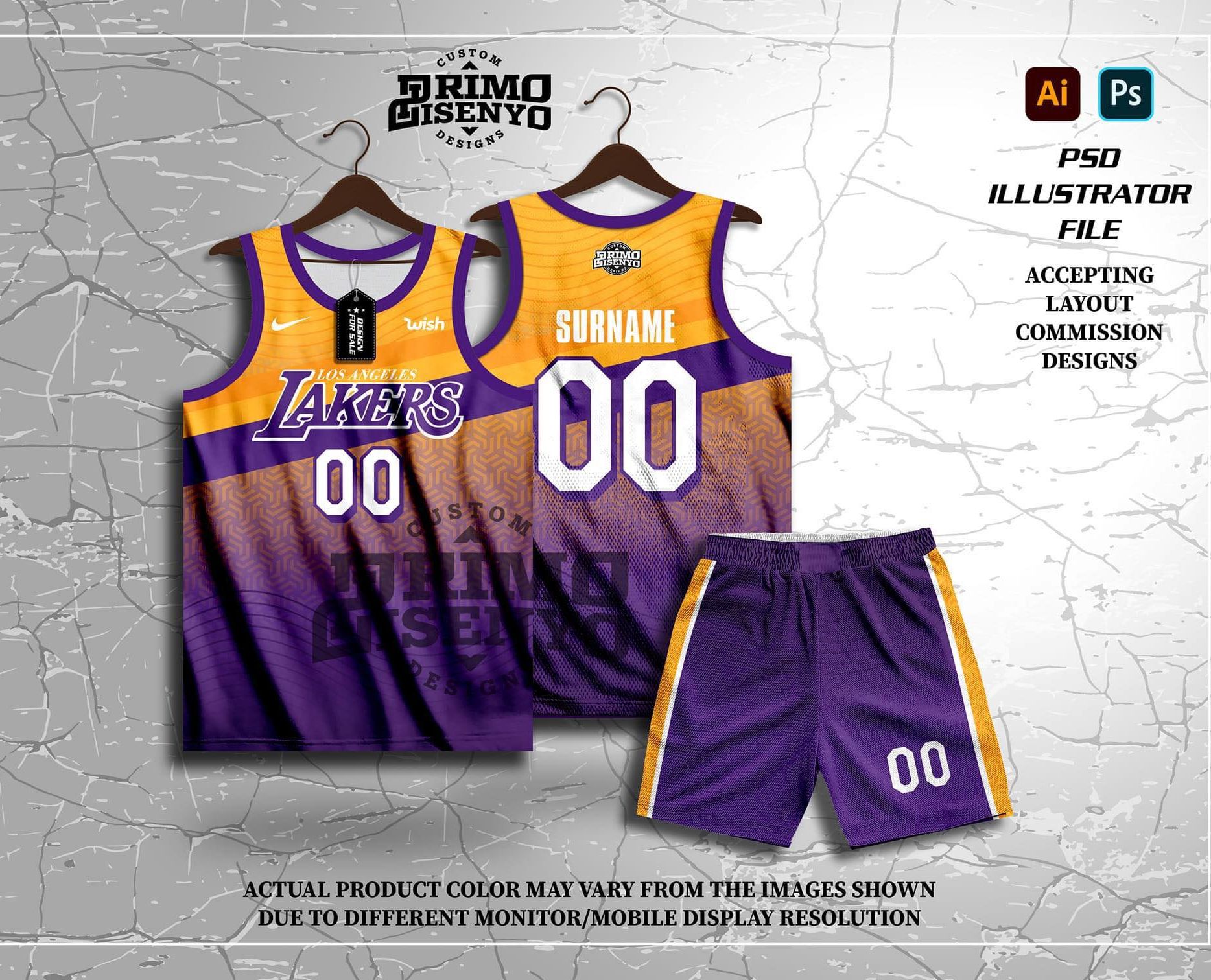 LAKERS 09 JAMES VIOLET CUSTOMIZED JERSEY TERNO WITH FREE NAME