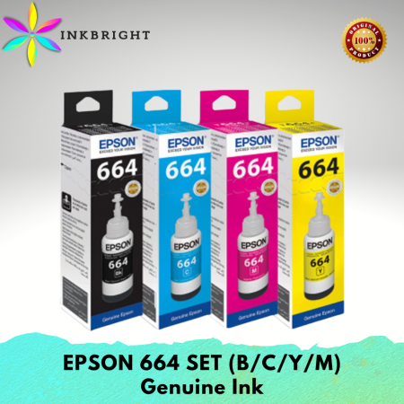 Epson Ink 664 Set for L-Series Printers