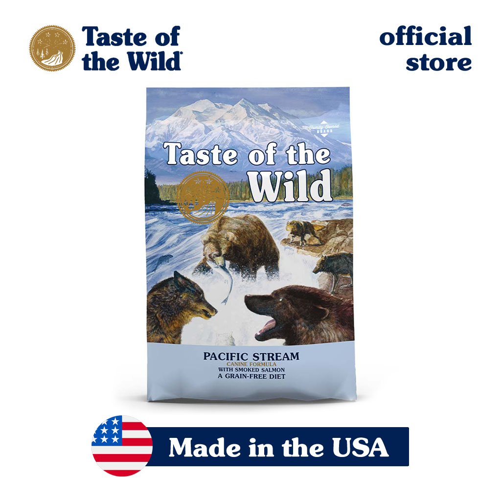 Taste of the wild pacific stream canine formula with smoked clearance salmon