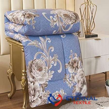 RANDOM Comforter Floral Design Cotton Printed Microfiber Quilt, 150x230cm