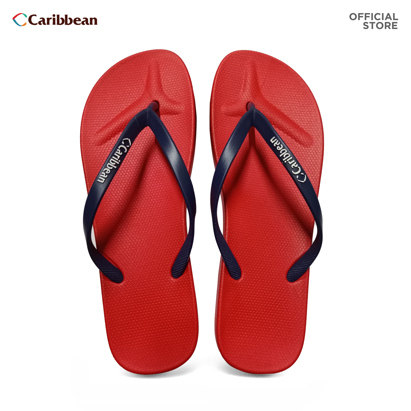 Ladies red flip flops deals