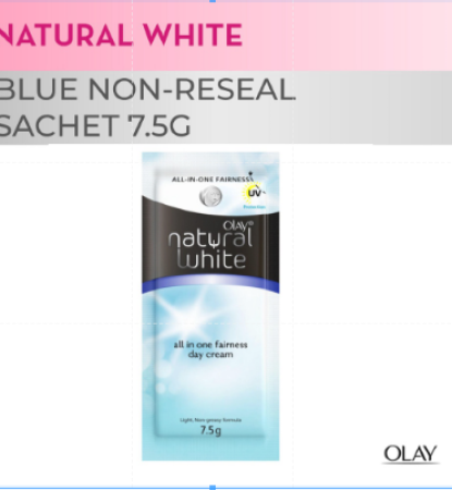 OLAY Natural White Day Cream Sachet, 7.5g