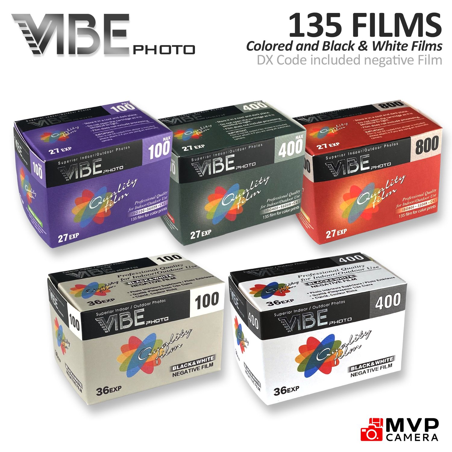 VIBE FILM 35MM 800 COULEUR (27 POSES)