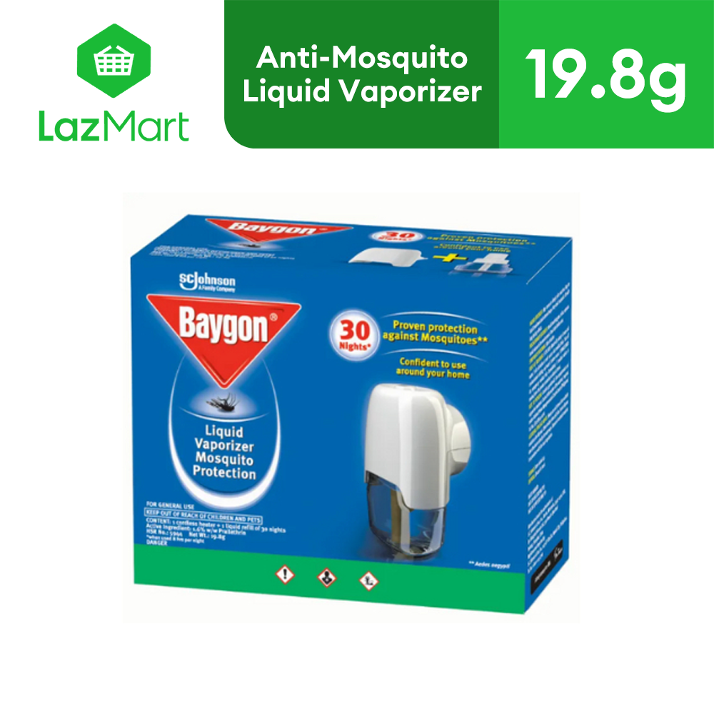 Baygon Liquid Vaporizer Mosquito Protection - Starter 19.8g/30 nights